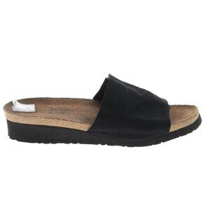 Naot Black Cotton Blend Slide Sandals – EU 41 (~US 9.5–10)